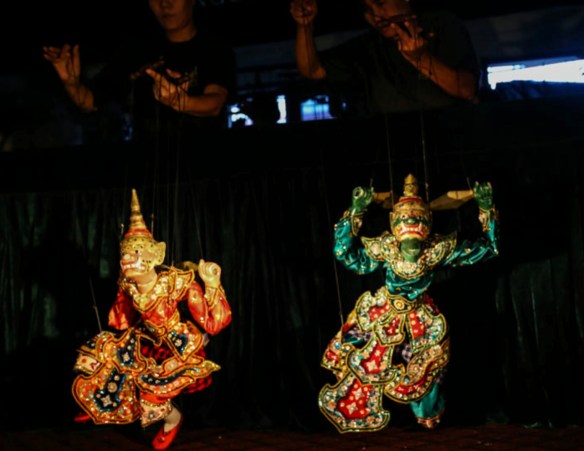 The puppetry performance of ba-lu, or ogres